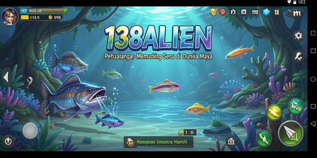 Screenshot gameplay 138ALIEN dengan suasana memancing yang memikat.