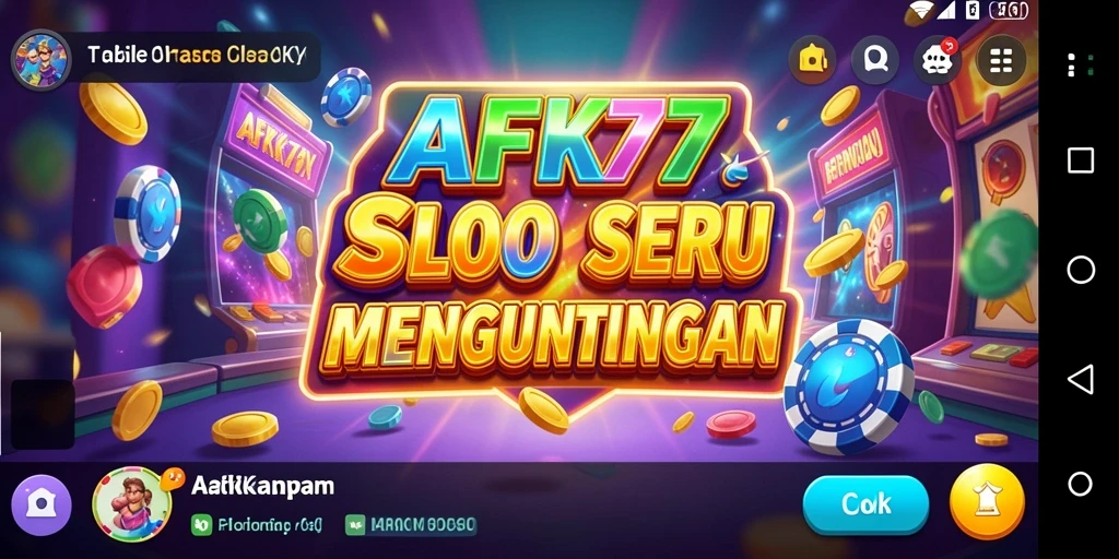 Tampilan gameplay AFK77 yang menakjubkan dan seru.