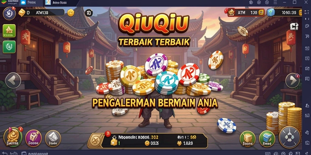 Tampilan gameplay seru dalam game QiuQiu ATM138.