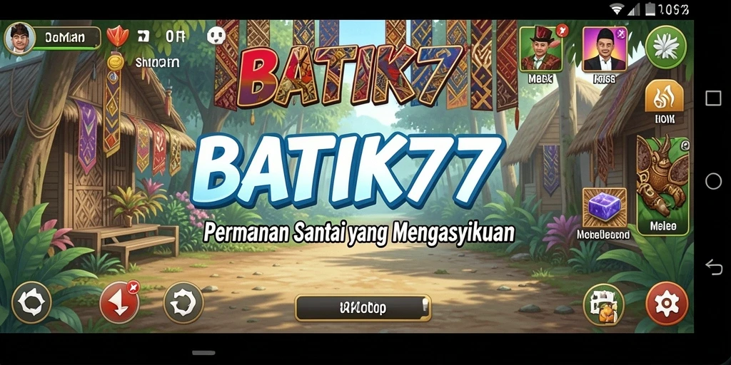 Tampilan gameplay seru dan santai dari BATIK77.