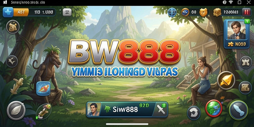 Screenshot gameplay BW888 menampilkan elemen simulasi yang mendalam dan interaktif.
