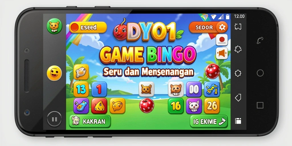 Screenshot gameplay DY01 menampilkan momen seru permainan Bingo.