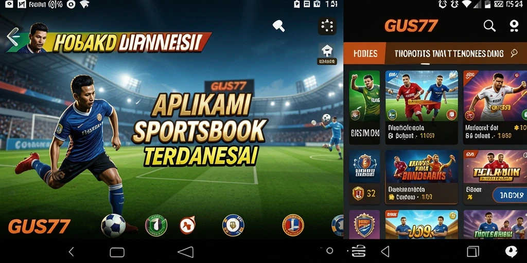 Tampilan gameplay sederhana dan interaktif GUS77 untuk taruhan olahraga.