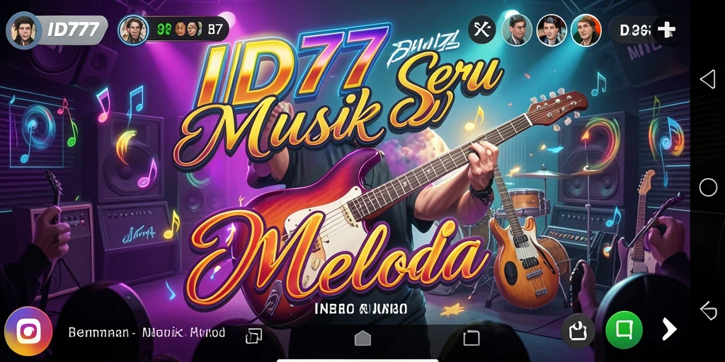 Tampilan gameplay seru dari ID777 dalam pengalaman Musik.
