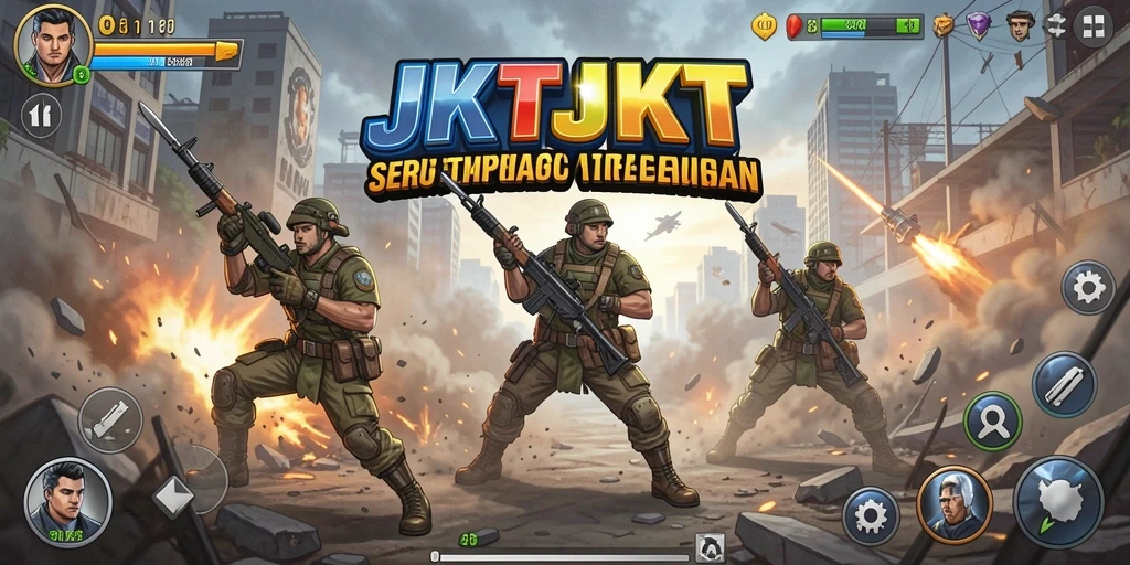 Tangkapan layar dari gameplay JKTJKT yang mendebarkan.
