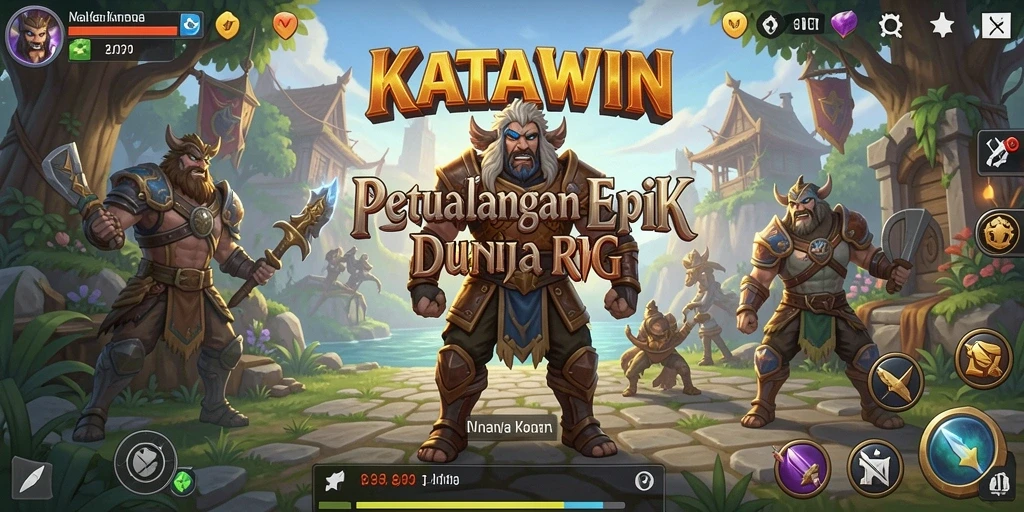 Gameplay KATAWIN menampilkan pertarungan mendebarkan di dunia RPG.