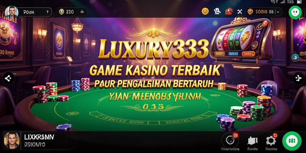 Tampilan gameplay LUXURY333 yang menakjubkan dan penuh warna.