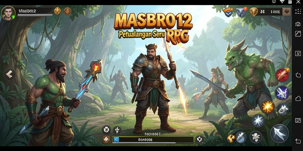 Tampilan gameplay seru di dunia RPG MASBRO12.