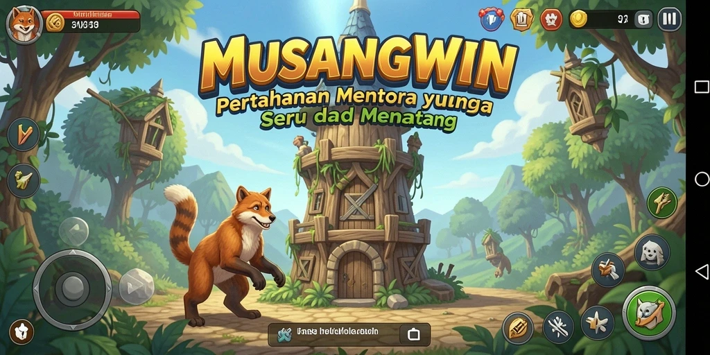 Screenshot gameplay Tower Defense yang mengasyikkan dan penuh strategi.
