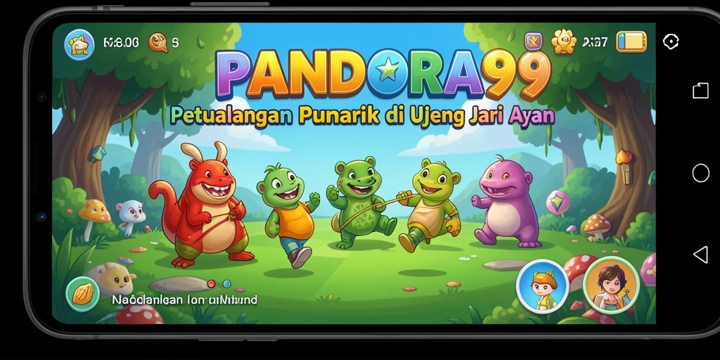 Tampilan gameplay PANDORA99 yang penuh warna dan menantang.