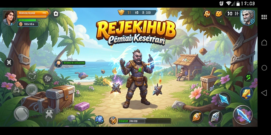 Tampilan gameplay seru dan mengasyikkan dari REJEKIHUB.