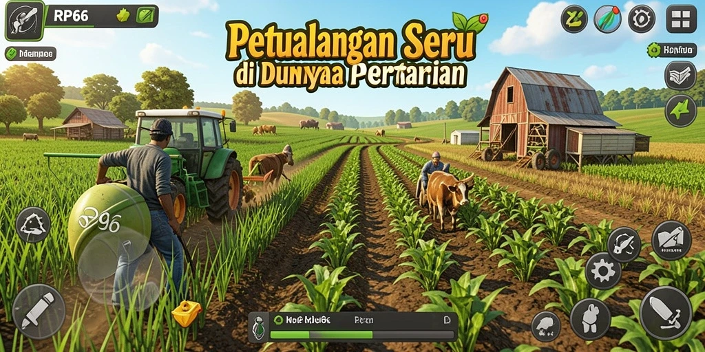 Tampilan gameplay RP66 yang mengasyikkan dengan elemen pertanian.