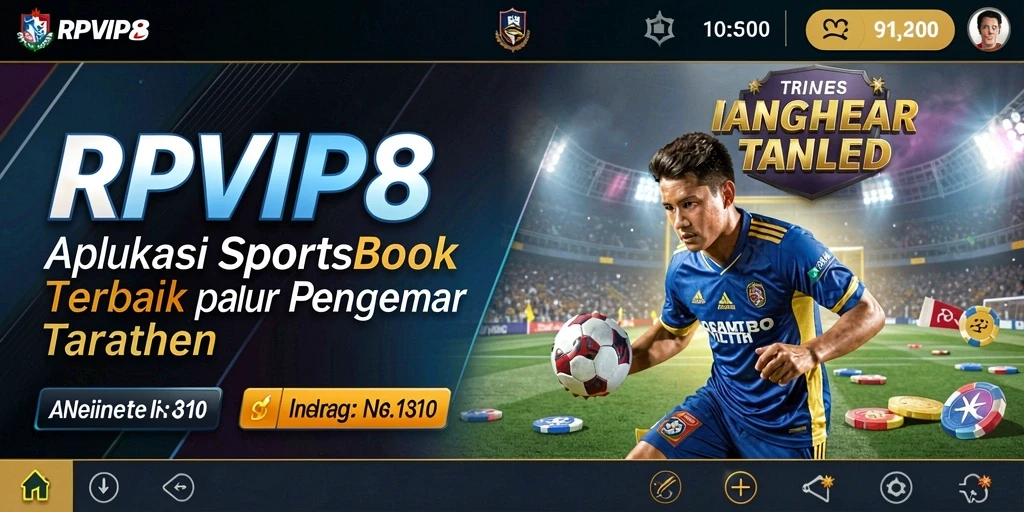 Tangkapan layar utama RPVIP8 yang menunjukkan antarmuka taruhan yang menarik.