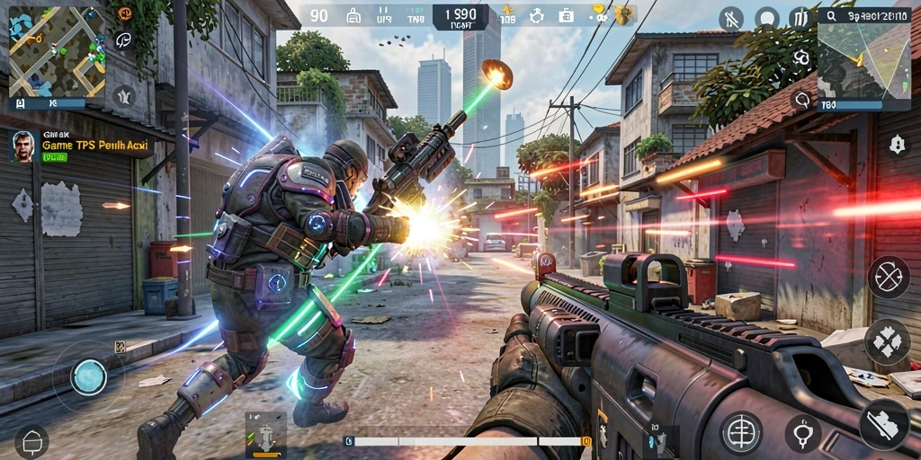 Gameplay mendebarkan S80 dalam aksi penuh pertempuran TPS.