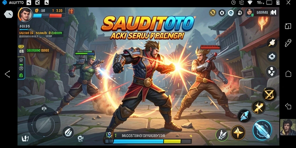 Tampilan gameplay seru dari SAUDITOTO yang penuh aksi.