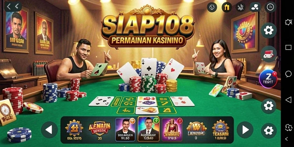 Tampilan gameplay Kasino yang mendebarkan di SIAP108.