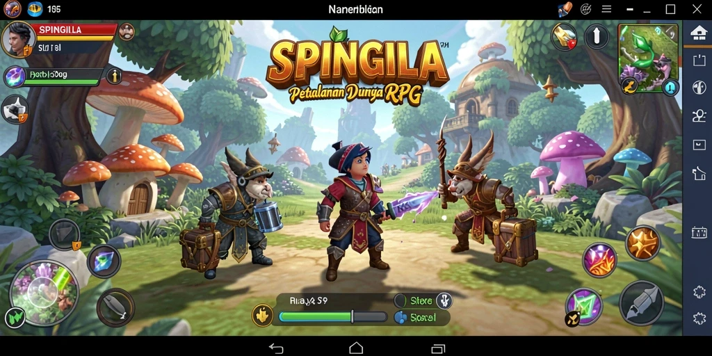 Gameplay SPINGILA yang seru dan penuh aksi di dunia RPG.