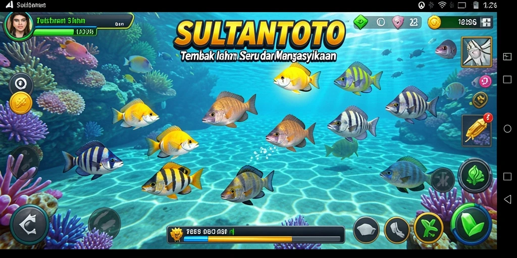 Gameplay seru menembak ikan di SULTANTOTO.