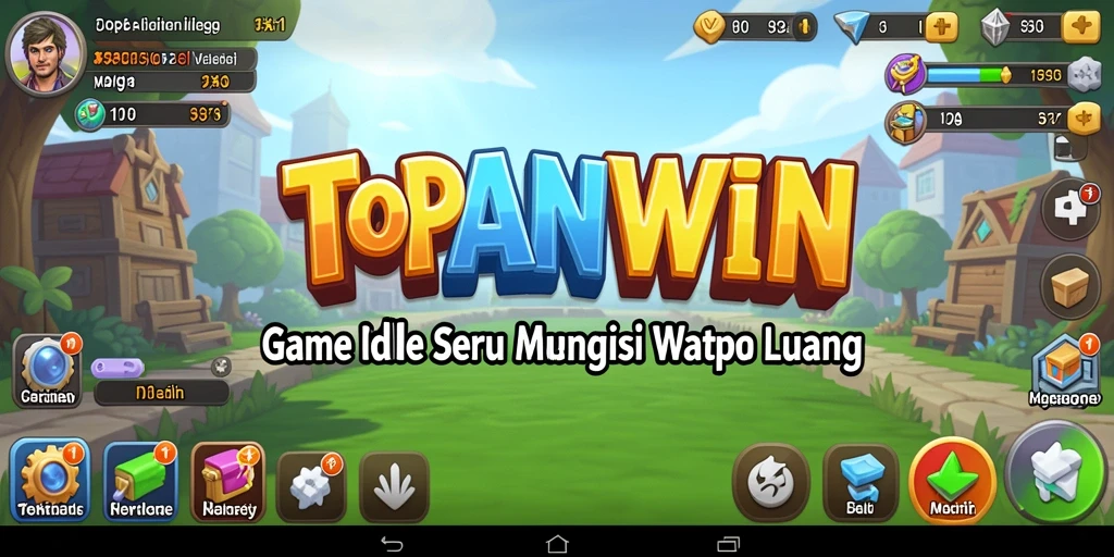 Screenshot gameplay TOPANWIN menunjukkan kemajuan dan strategi dalam game Idle.