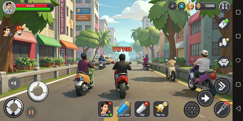 Tampilan gameplay <strong>VW108</strong> yang menawan dan mudah dipahami.