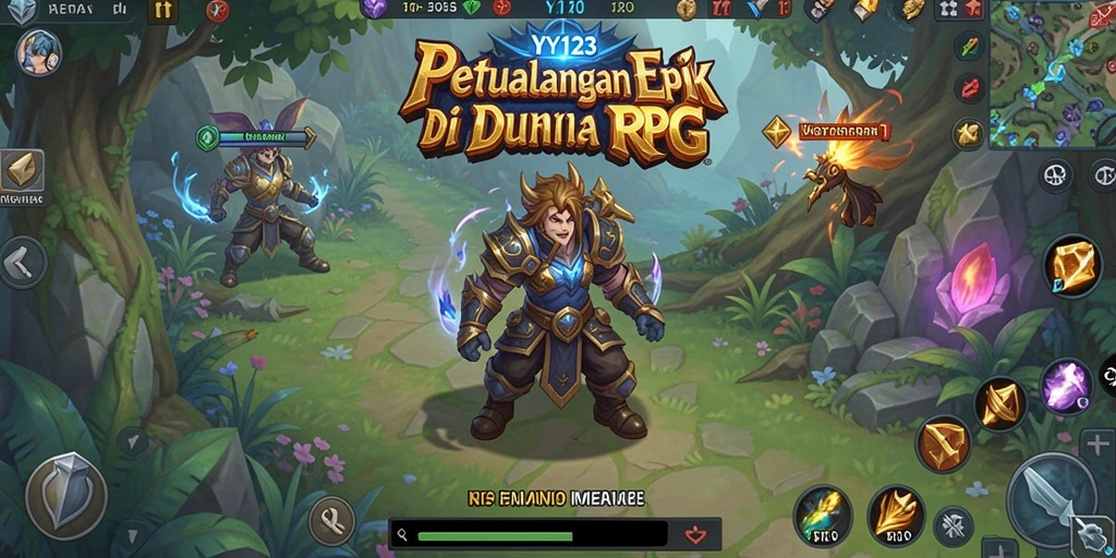 Tampilan gameplay YY123 yang menawan dan penuh aksi RPG.